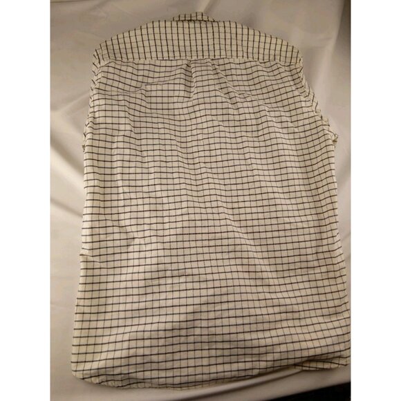 Mens J Crew Mercantile Flex Button Up Shirt Size M Medium Beige Blue Long Sleeve - Picture 3 of 3